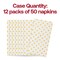 Durable White with Gold Dots Paper Dinner Napkins (600 Napkins)